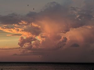A Distant Storm on the Long Island Sound
